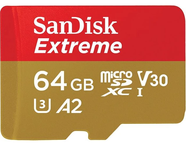 Main image of SanDisk Extreme 64 GB MicroSDXC UHS-I Class 10
