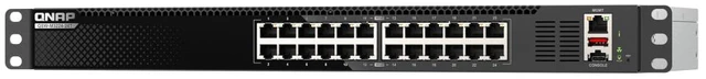 Main image of QNAP QSW-M3224-24T network switch Managed L3 10G Ethernet (100/1000/10000) 1U Black, Silver