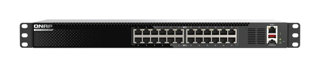 Alt view image 2 of 5 - QNAP QSW-M3224-24T network switch Managed L3 10G Ethernet (100/1000/10000) 1U Black, Silver