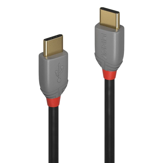 Alt view image 3 of 4 - Lindy 3m USB 2.0 Type C to C Cable, Anthra Line - 36873