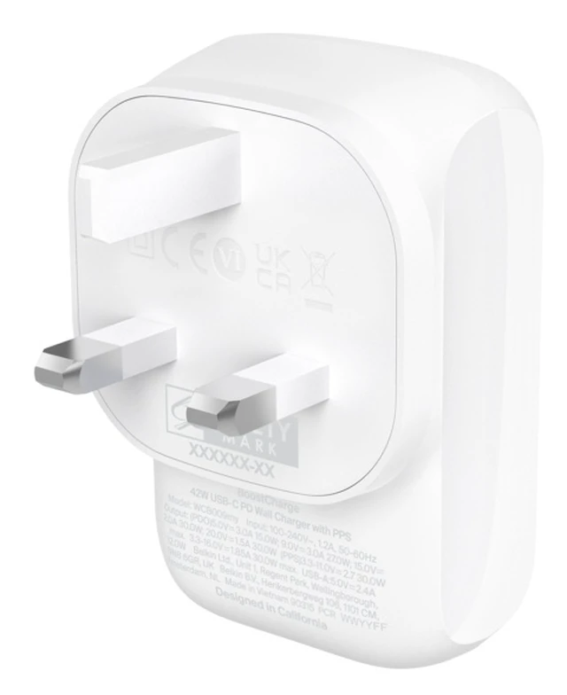 Alt view image 2 of 3 - Belkin WCB009MYWH mobile device charger Universal White AC Fast charging Indoor