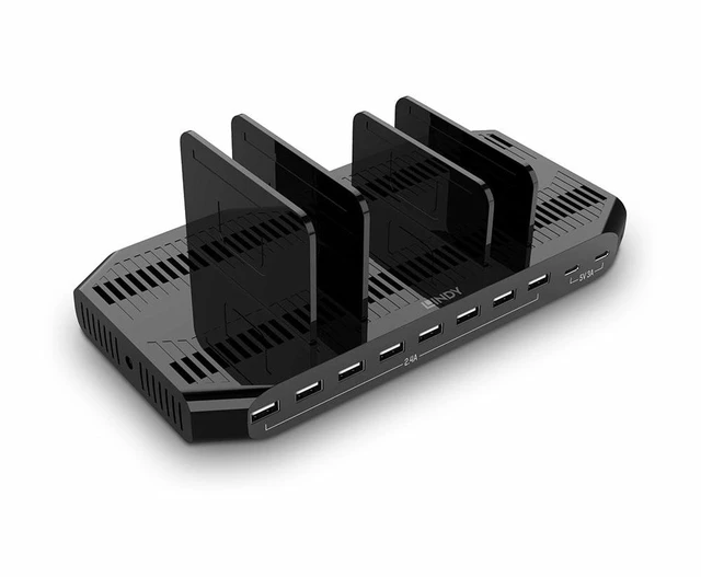 Main image of Lindy 120W 10 Port USB Charging Station