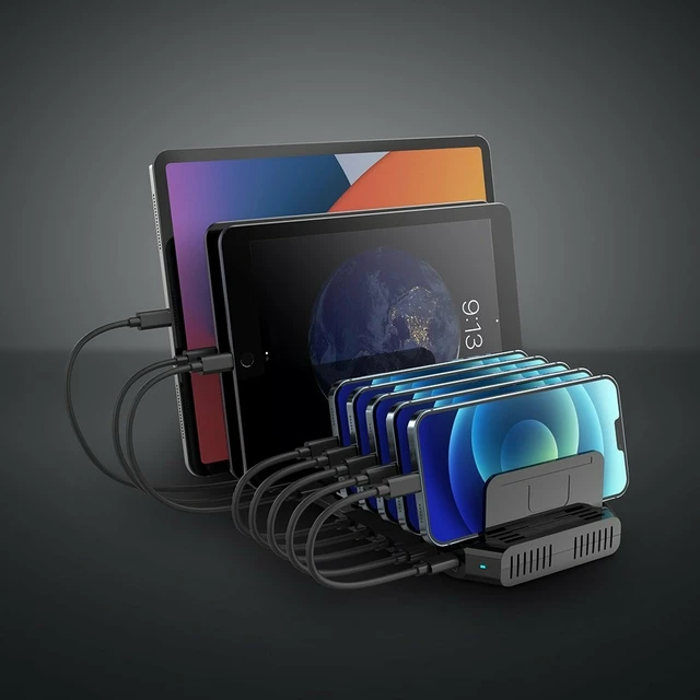 Alt view image 5 of 5 - Lindy 120W 10 Port USB Charging Station