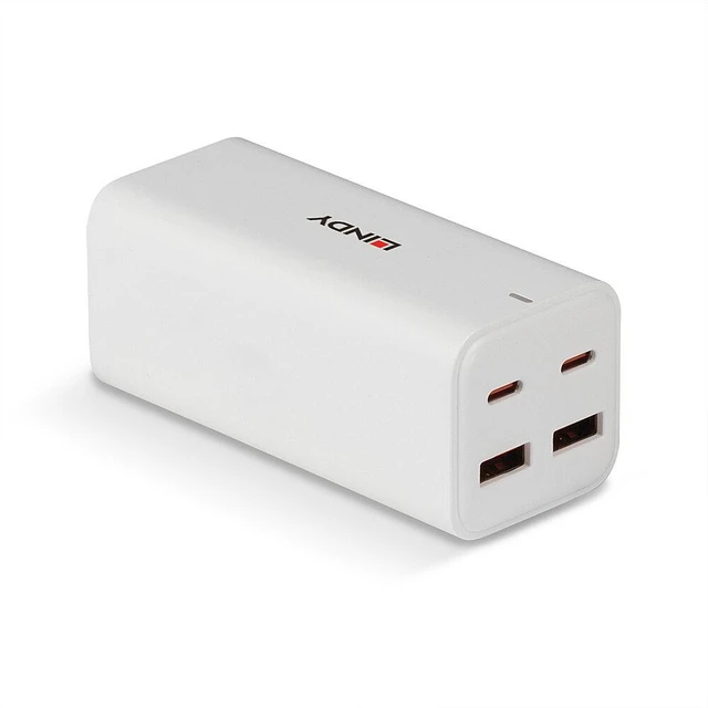 Main image of Lindy 100W 4-Port USB Type A & C GaN Charger