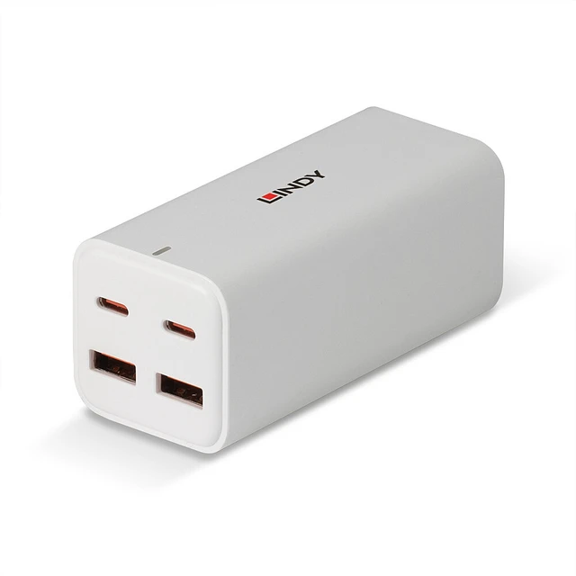 Alt view image 2 of 5 - Lindy 100W 4-Port USB Type A & C GaN Charger