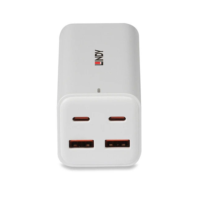 Alt view image 4 of 5 - Lindy 100W 4-Port USB Type A & C GaN Charger