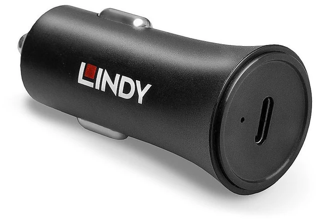 Main image of Lindy Single Port USB Type C PD Car Charger, 27W