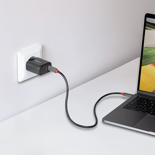 Alt view image 4 of 5 - Lindy 65W USB 2 x Type C GaN Charger