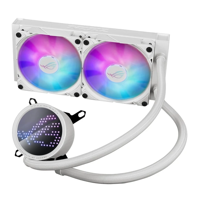 Alt view image 2 of 5 - ASUS ROG Ryuo III 240 ARGB White Edition Processor Liquid u0441ooling kit 12 cm