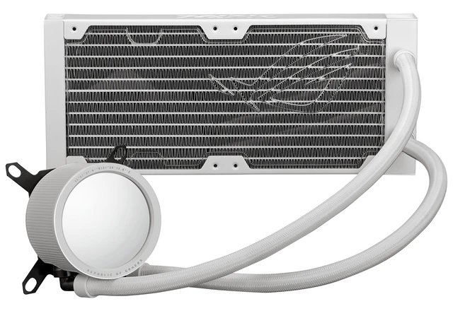 Alt view image 3 of 5 - ASUS ROG Ryuo III 240 ARGB White Edition Processor Liquid u0441ooling kit 12 cm