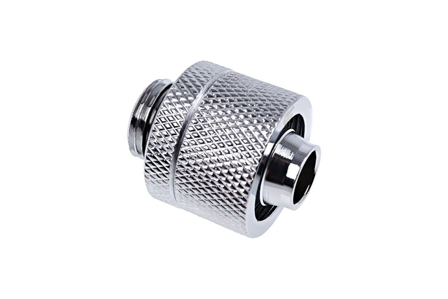 Alt view image 6 of 8 - Alphacool Eiszapfen G1/4" to 10mm ID, 16mm OD Compression Fitting for Soft Tubing, Chrome