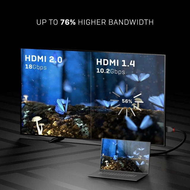 Alt view image 8 of 8 - Lindy 5m High Speed HDMI Cable, Anthra Line 36965