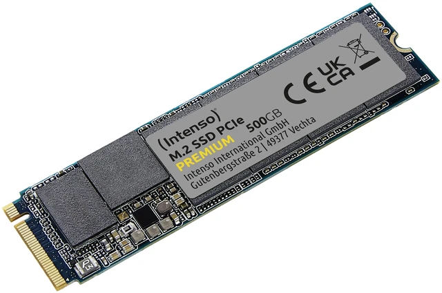 Main image of Intenso SSD 500GB Premium M.2 PCIe PCI Express 3.0 NVMe