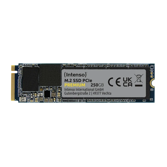 Alt view image 3 of 5 - Intenso SSD 500GB Premium M.2 PCIe PCI Express 3.0 NVMe