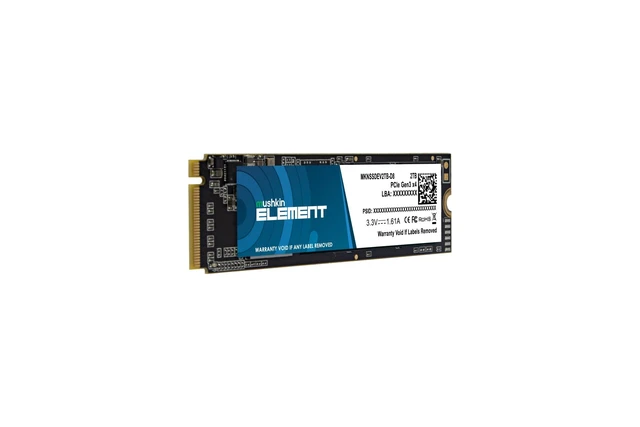 Alt view image 8 of 10 - Mushkin 2TB ELEMENT M.2 2280 PCIE GEN3 X4 Solid State Drive
