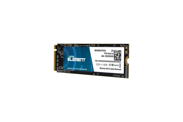 Alt view image 9 of 10 - Mushkin 2TB ELEMENT M.2 2280 PCIE GEN3 X4 Solid State Drive