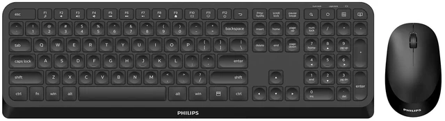 Main image of Philips 3000 series SPT6307B/31 keyboard Mouse included RF Wireless QWERTY English Black