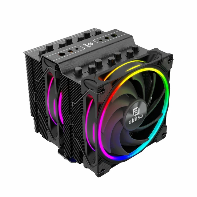 Alt view image 8 of 10 - Akasa Soho H7 Premium ARGB PWM Intel/AMD Processor Cooler (AK-CC4026HP01)
