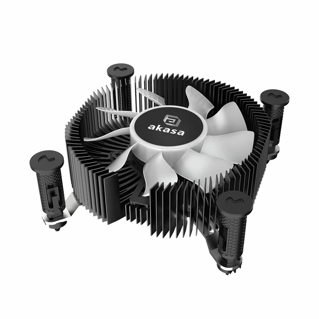 Alt view image 2 of 5 - Akasa AK-CC6615BP01 computer cooling system Processor Air cooler Black 1 pc(s)