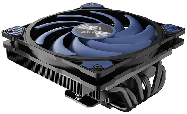 Main image of Akasa ALUCIA H6LS M2 Processor Air cooler 12 cm Black, Blue 1 pc(s)
