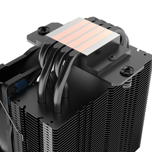Alt view image 4 of 5 - Akasa AK-CC4021HP01V1 computer cooling system Processor Air cooler 12 cm Aluminium, Black, Blue 1 pc(s)