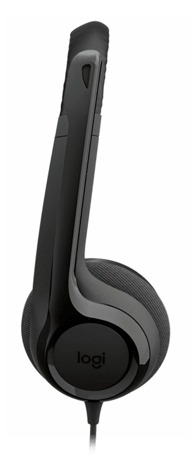 Alt view image 3 of 5 - Logitech H390 Headset Wired Head-band Calls/Music USB Type-C Black