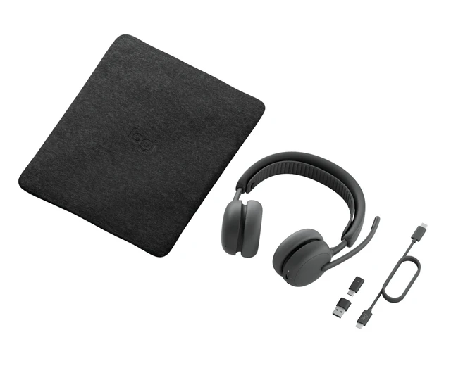 Alt view image 5 of 5 - Logitech Zone Wireless 2 ES Headset Head-band Business/Everyday USB Type-C Bluetooth White