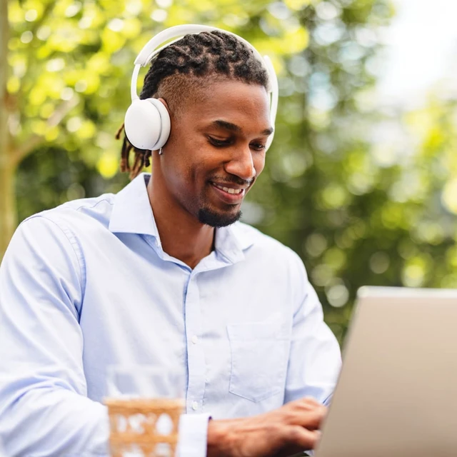 Alt view image 2 of 5 - Logitech Zone Wireless 2 ES Headset Wired & Wireless Head-band Calls/Music USB Type-C Bluetooth White