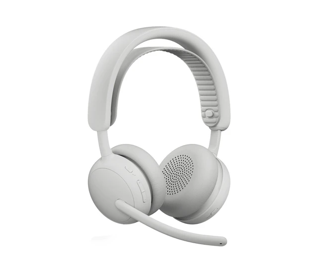 Alt view image 4 of 5 - Logitech Zone Wireless 2 ES Headset Wired & Wireless Head-band Calls/Music USB Type-C Bluetooth White