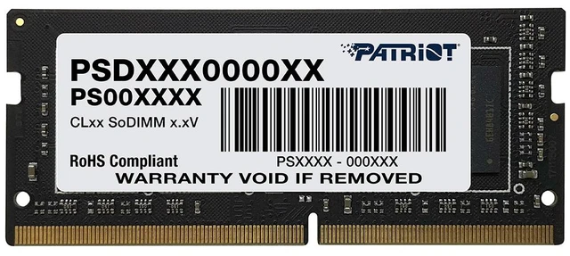 Main image of Patriot Memory Signature Line Premium Patriot memory module 8 GB 1 x 8 GB DDR4 260-pin SO-DIMM