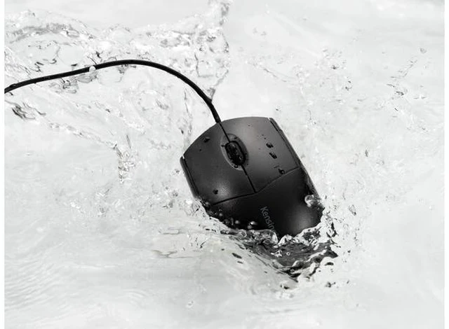 Alt view image 17 of 19 - Kensington Pro Fit Wired Washable Mouse - Rugged - Optical - Cable - Black - USB Type A - 1600 dpi - Scroll Wheel - 3 Button(s) - Symmetrical