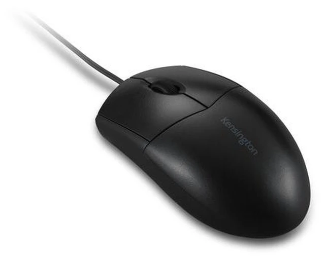 Alt view image 19 of 19 - Kensington Pro Fit Wired Washable Mouse - Rugged - Optical - Cable - Black - USB Type A - 1600 dpi - Scroll Wheel - 3 Button(s) - Symmetrical