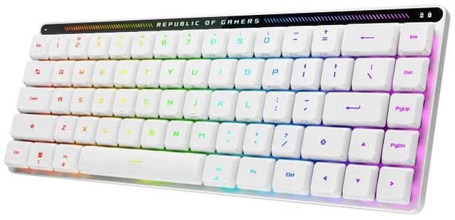 Main image of ASUS ROG Falchion RX Low Profile keyboard USB + RF Wireless + Bluetooth QWERTZ White