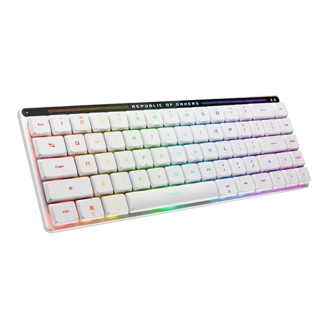 Alt view image 2 of 5 - ASUS ROG Falchion RX Low Profile keyboard USB + RF Wireless + Bluetooth QWERTZ White