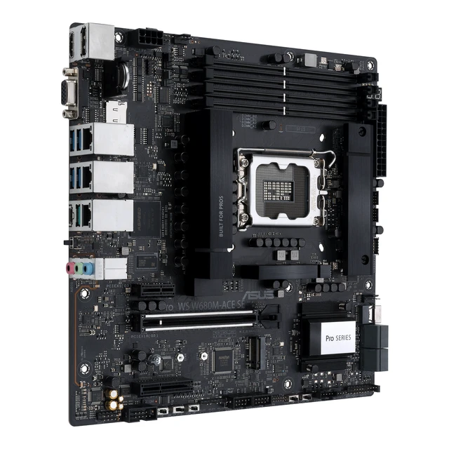 Alt view image 2 of 5 - ASUS PRO WS W680M-ACE SE Intel W680 LGA 1700 micro ATX