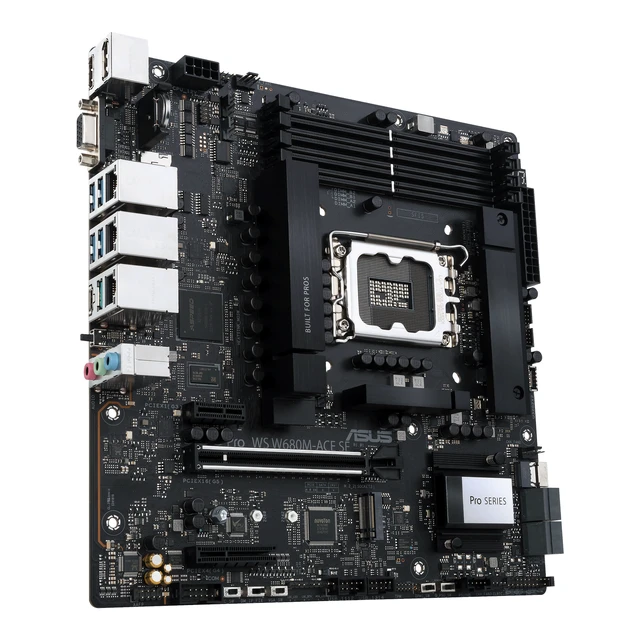 Alt view image 3 of 5 - ASUS PRO WS W680M-ACE SE Intel W680 LGA 1700 micro ATX