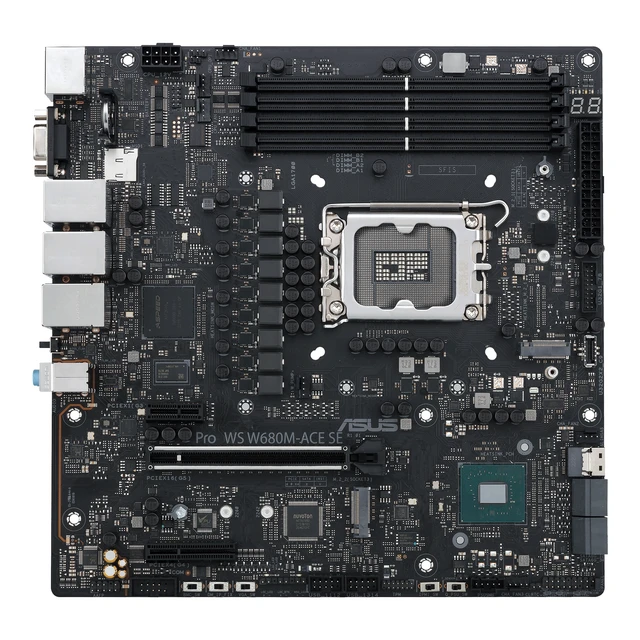 Alt view image 4 of 5 - ASUS PRO WS W680M-ACE SE Intel W680 LGA 1700 micro ATX