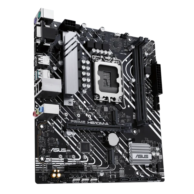 Alt view image 4 of 5 - ASUS PRIME H610M-A-CSM Intel H610 LGA 1700 micro ATX