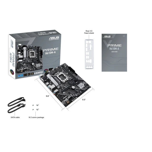 Alt view image 5 of 5 - ASUS PRIME H610M-A-CSM Intel H610 LGA 1700 micro ATX