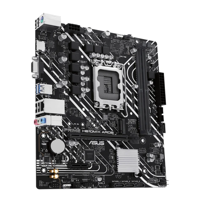 Alt view image 3 of 5 - ASUS PRIME H610M-K ARGB Intel H610 LGA 1700 micro ATX