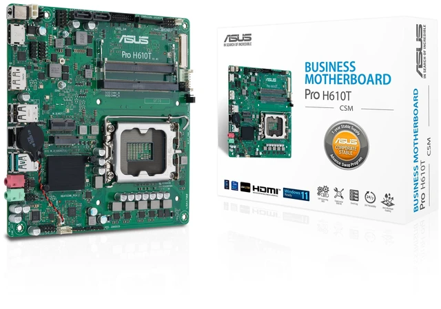 Alt view image 6 of 8 - ASUS PRO H610T-CSM Intel H610 LGA 1700 mini ITX - 90MB1G60-M0EAYC