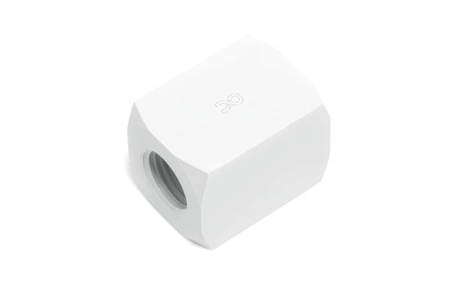 Alt view image 13 of 15 - Alphacool HF Connection Terminal TEE T-piece Round G1/4 - White Fitting, Brass (17629)
