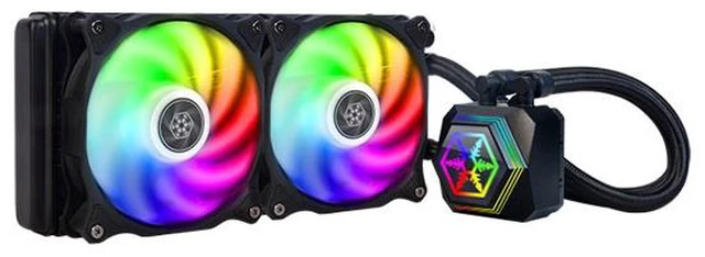 Main image of Silverstone PF240-ARGB Processor All-in-one liquid cooler 12 cm Black 1 pc(s)