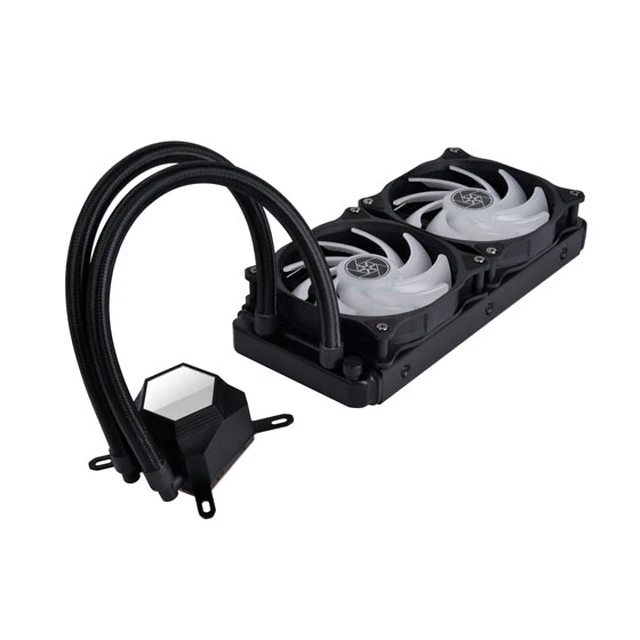 Alt view image 2 of 5 - Silverstone PF240-ARGB Processor All-in-one liquid cooler 12 cm Black 1 pc(s)