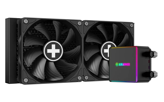 Alt view image 2 of 5 - Xilence LiQuRizer RGB XC982 Processor Liquid cooling kit 12 cm Black
