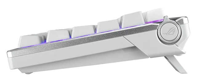 Alt view image 4 of 5 - ASUS ROG Azoth keyboard Gaming USB + RF Wireless + Bluetooth White