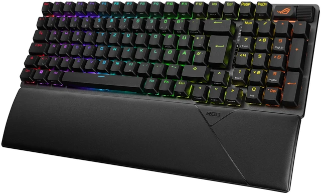 Main image of ASUS ROG Strix Scope II 96 Wireless keyboard Gaming USB + RF Wireless + Bluetooth QWERTZ German Black