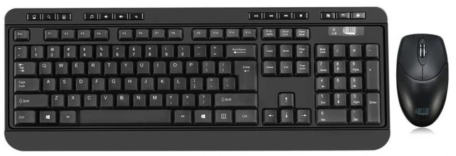 Main image of Adesso WKB-1320CB-UK keyboard Mouse included Home RF Wireless QWERTY UK English Black