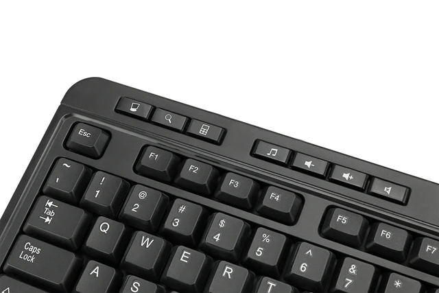 Alt view image 4 of 5 - Adesso WKB-1320CB-UK keyboard Mouse included Home RF Wireless QWERTY UK English Black