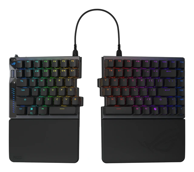 Alt view image 4 of 5 - ASUS ROG Falcata keyboard Gaming USB + RF Wireless + Bluetooth QWERTY Black